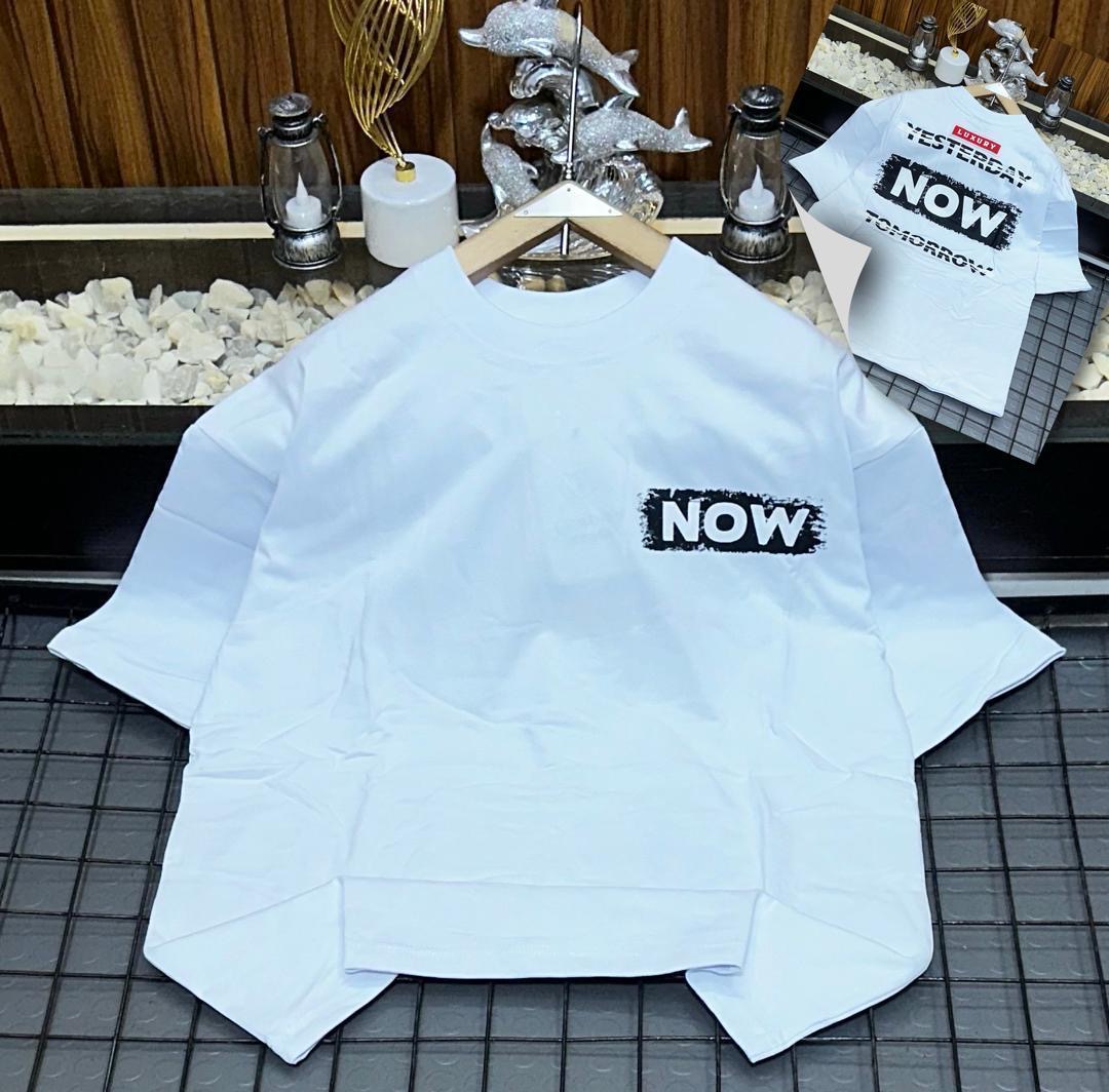 Yesterday, Now, Tomorrow" Temporal Statement Tee – Pure White