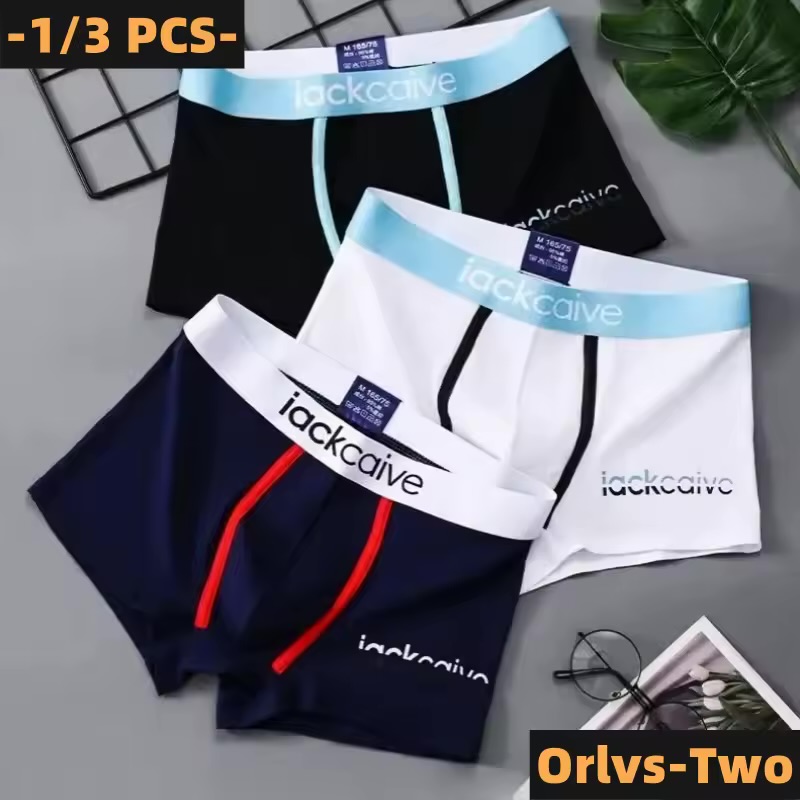 Men's Vibrant Contrast-Trim Boxer Briefs – Soft Stretch Mid-Rise Trunk Underwear Pack with Graphic Branding 2