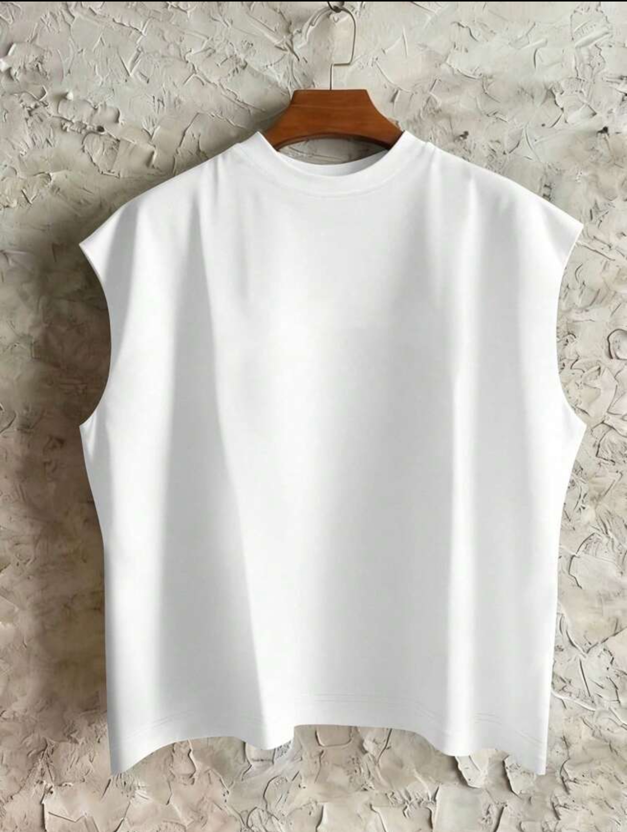 ANGELS DANCE WITH SPRING FLOWERS Romantic Vibe Men's Streetwear Renaissance Cherub Graphic Printed White Sleeveless Tank Top 2
