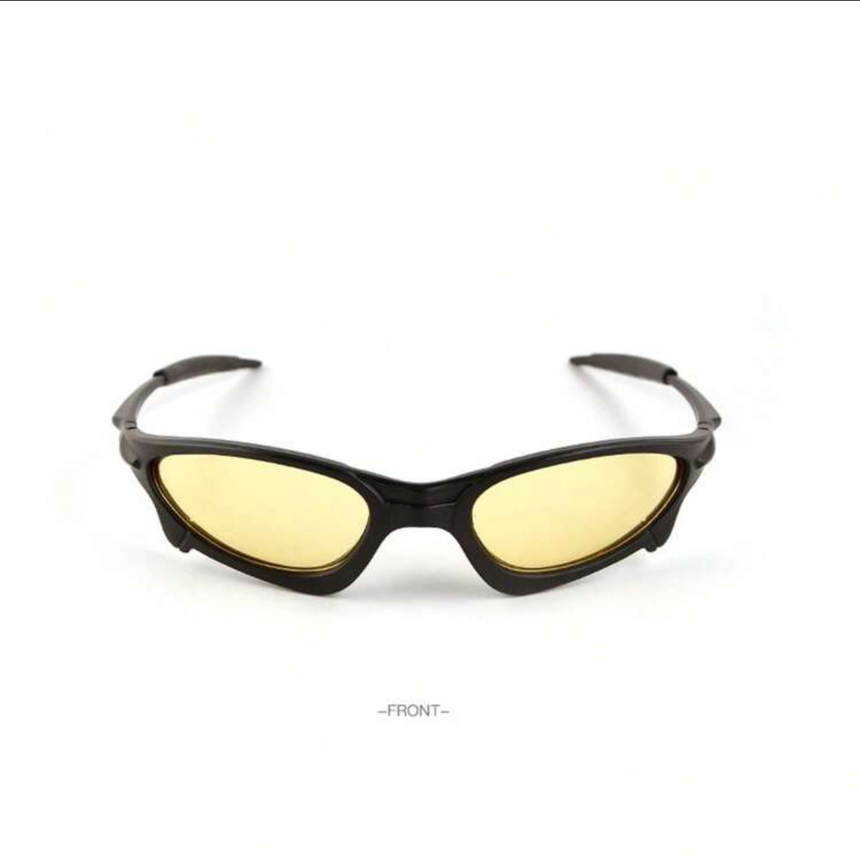 Techwear Fluid-Wrap Aerodynamic Sunglasses in Matte Black and Pale Yellow