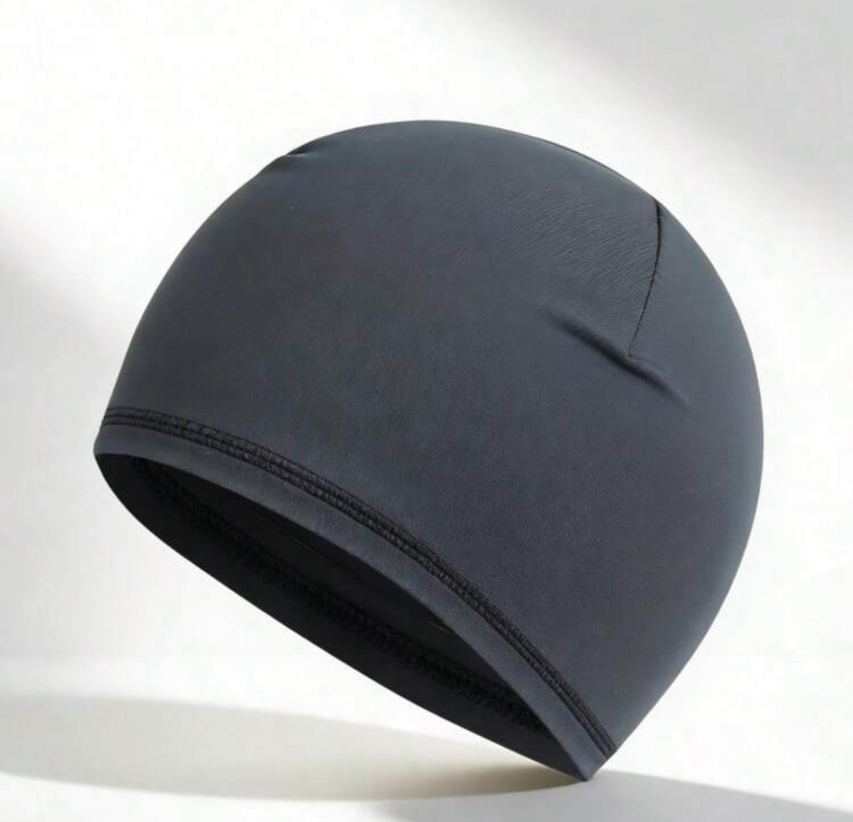 Premium Plain Black Helmet Liner Beanie Compression Skull Cap for Cycling and Sports 3