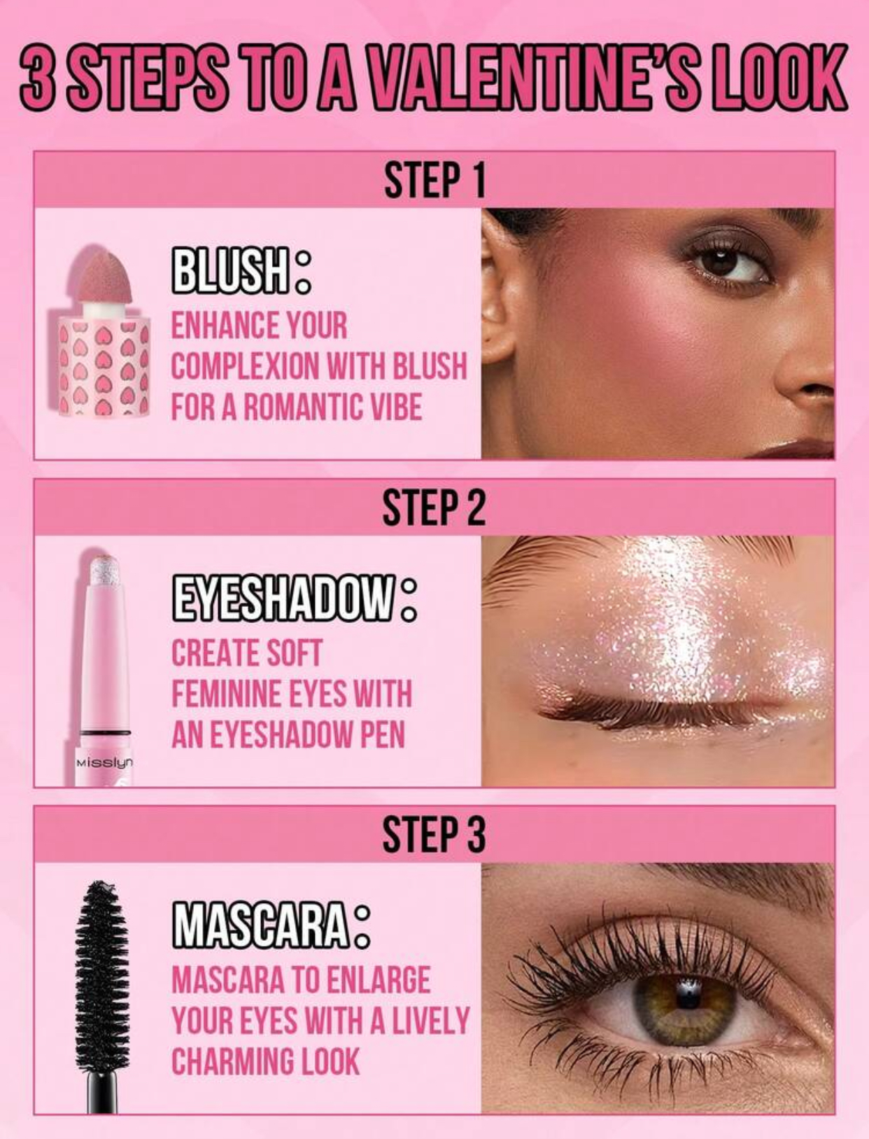Misslyn Crush On You Soft Glam Eyes & Face Valentine Exclusive 3-Piece Gift Set 3