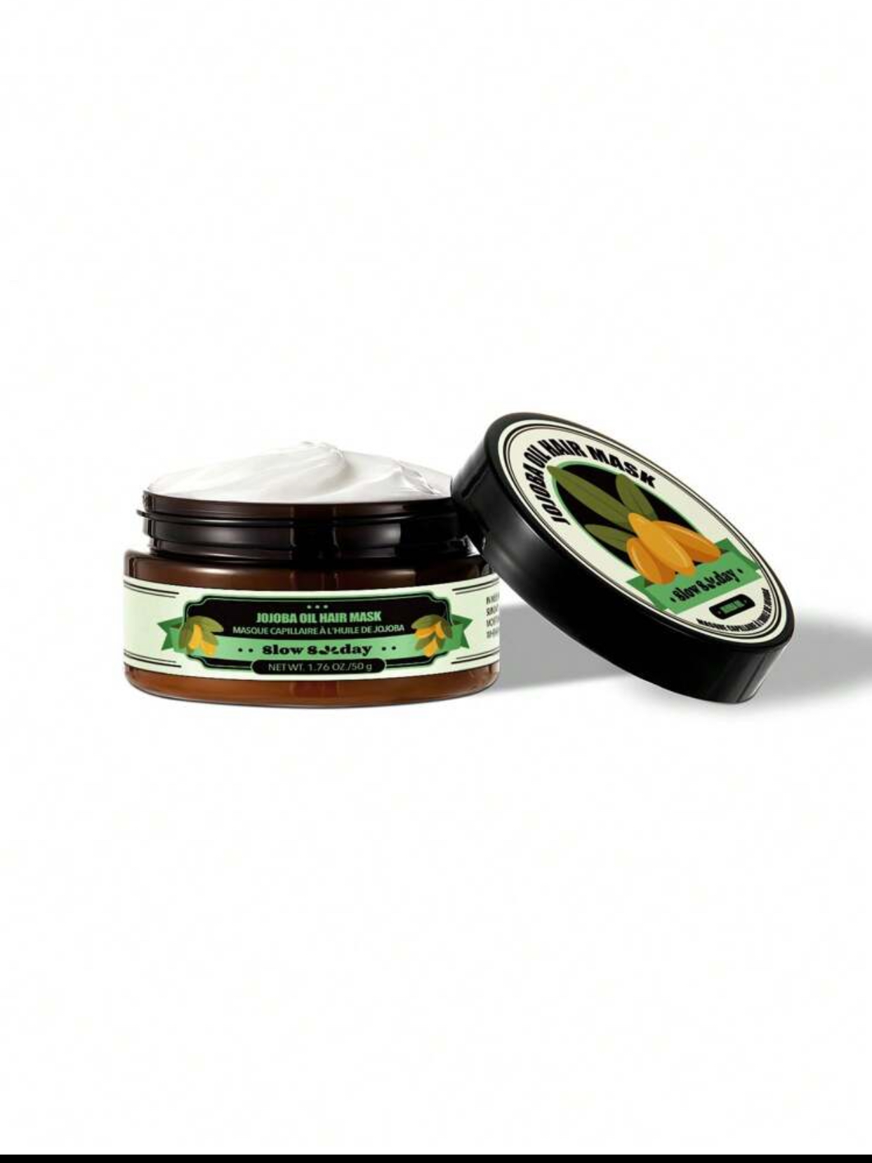 Slow Sunday Jojoba Oil Nutrient-Rich Botanical Hair Mask Rejuvenating Jar Cream