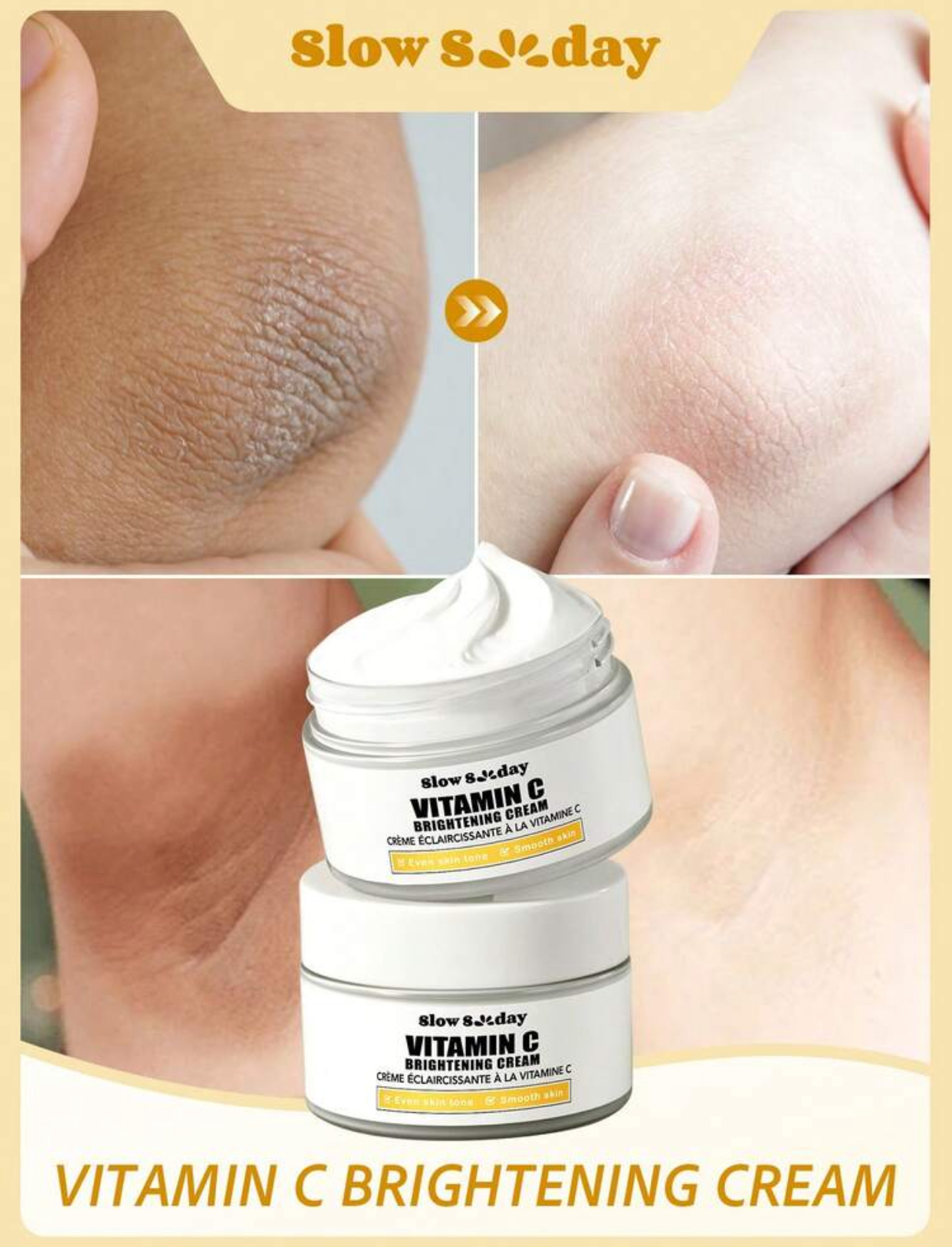 Slow Sunday Vitamin C Brightening Cream – Correcting Target Treatment Jar for Dark Spots and Friction Areas 3