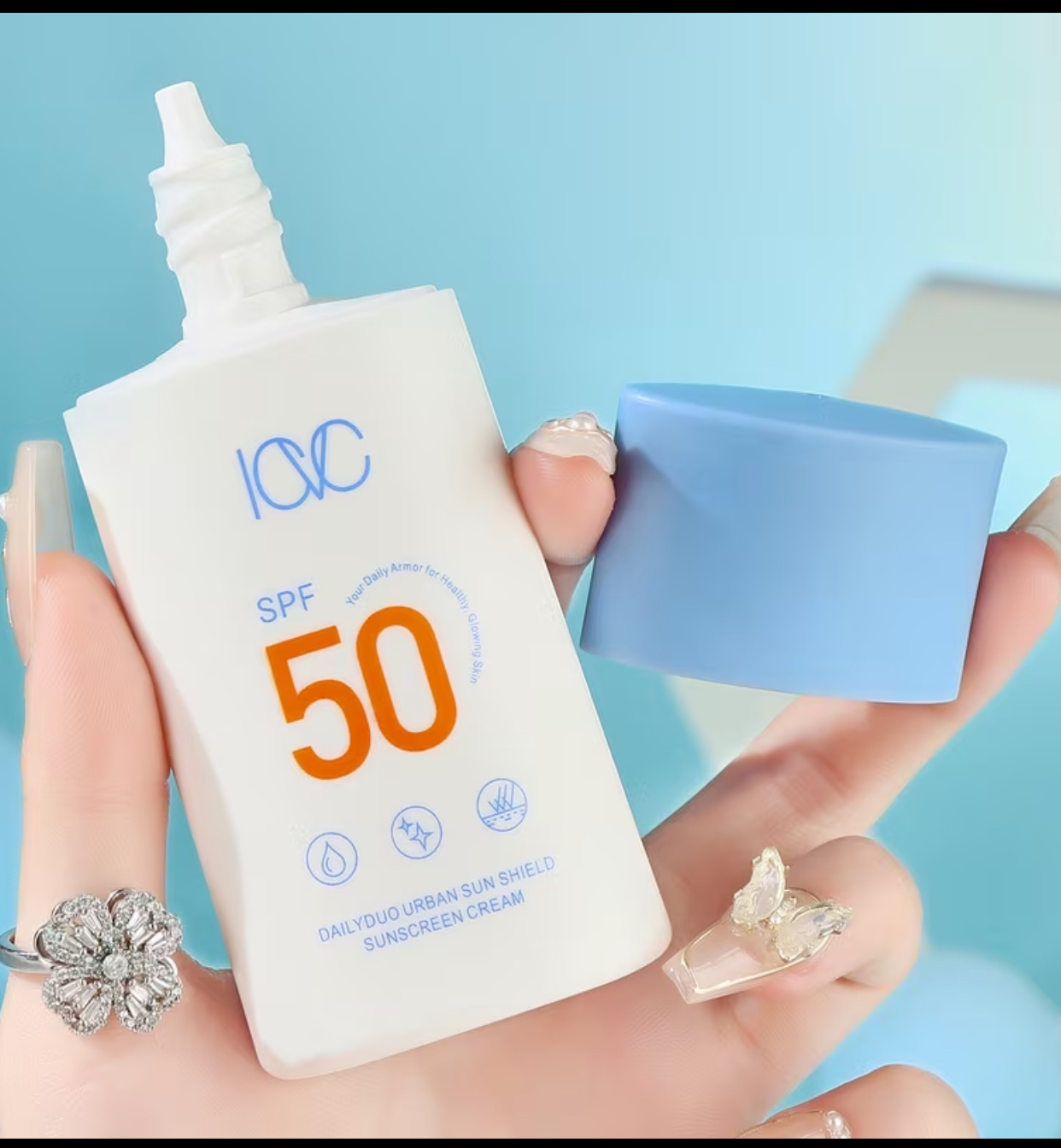 ICC DAILYDUO Urban Sun Shield Sunscreen Cream – Hydrating SPF 50 Broad-Spectrum Daily Facial Sunscreen 2