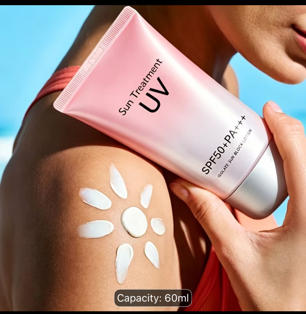 Sun Treatment UV Isolate Sun Block Lotion – Lightweight Pink-Gradient SPF 50+ PA+++ Broad Spectrum Sunscreen 2