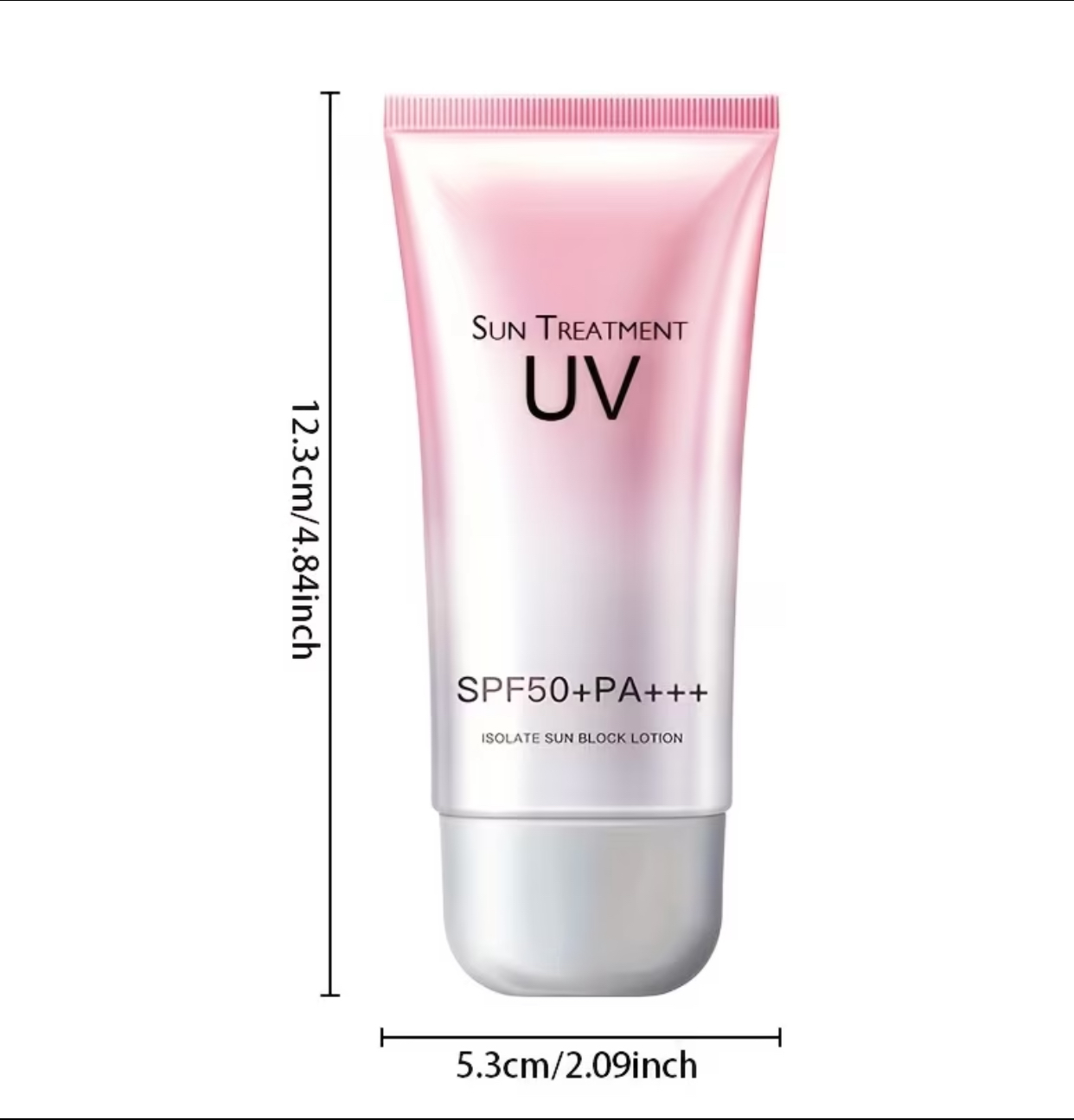 Sun Treatment UV Isolate Sun Block Lotion – Lightweight Pink-Gradient SPF 50+ PA+++ Broad Spectrum Sunscreen 3