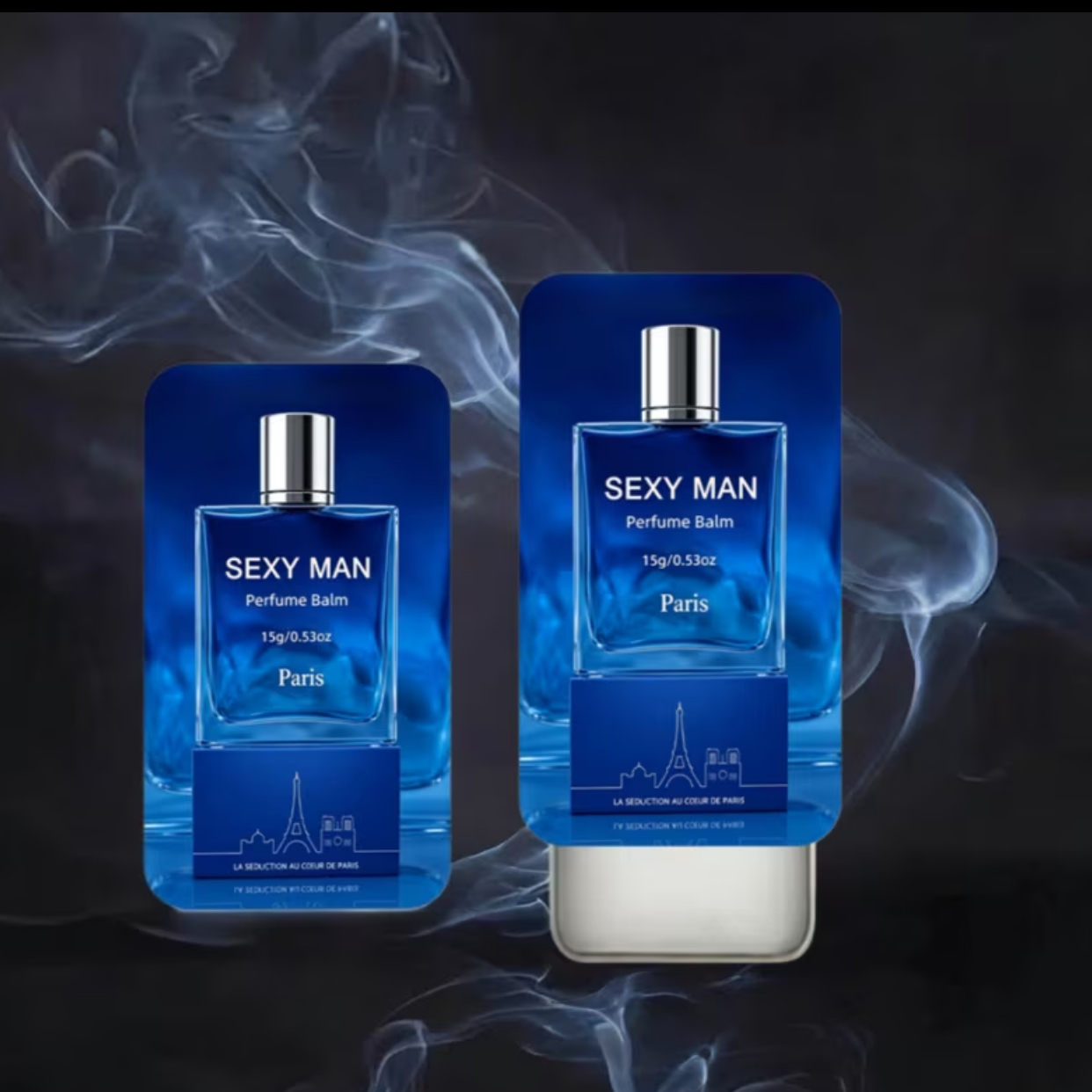 SEXY MAN Perfume Balm – 15g Pocket-Sized Ocean-Style Solid Fragrance Case for Men 3