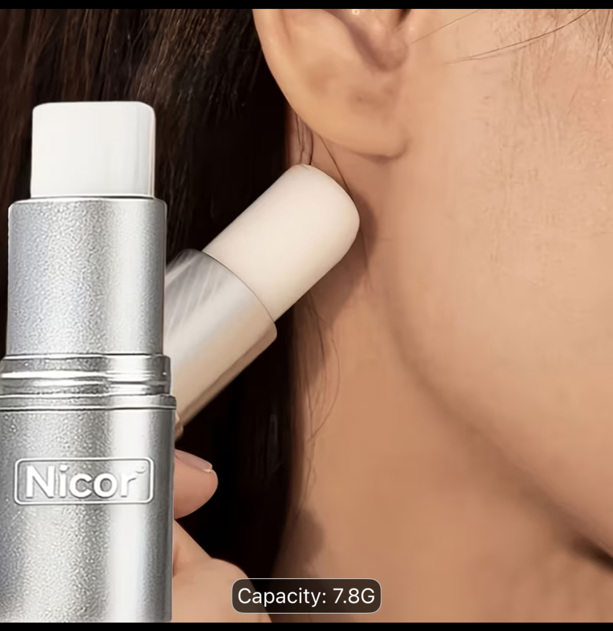 Nicor Seductive Fragrance Solid Balm Stick – 7.8g Portable Silver Twist-Up Travel Cologne Tube 3
