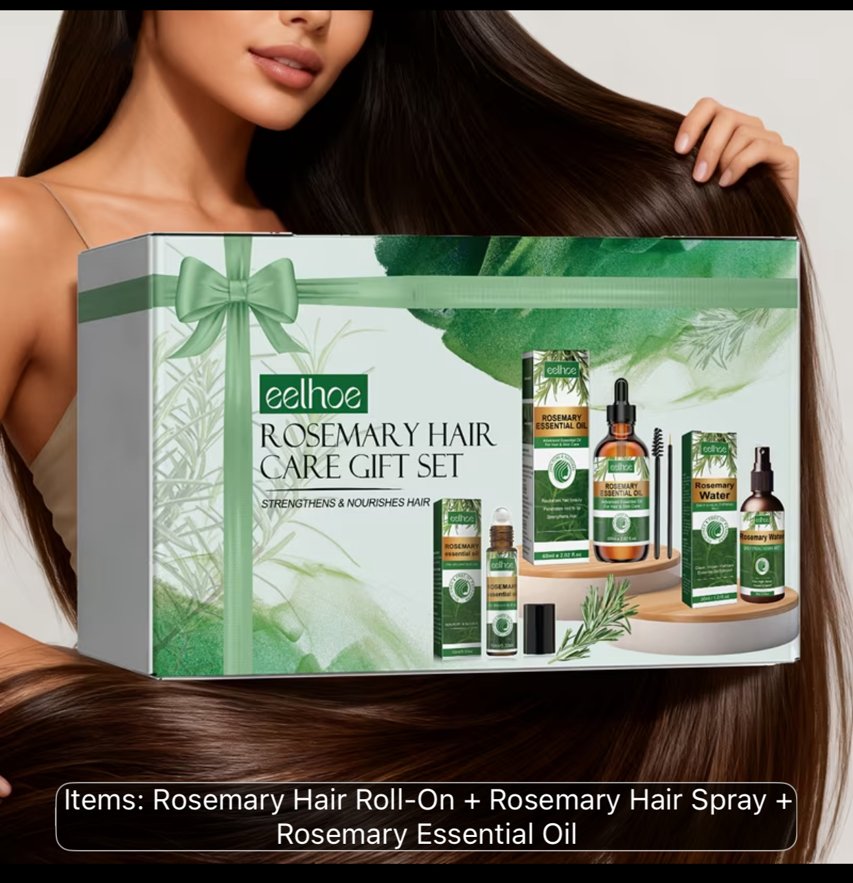 Eelhoe Rosemary Hair Care Gift Set – 3-Piece Strengthening & Nourishing Treatment Bundle 2