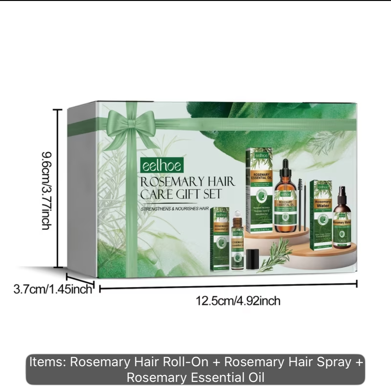 Eelhoe Rosemary Hair Care Gift Set – 3-Piece Strengthening & Nourishing Treatment Bundle 3