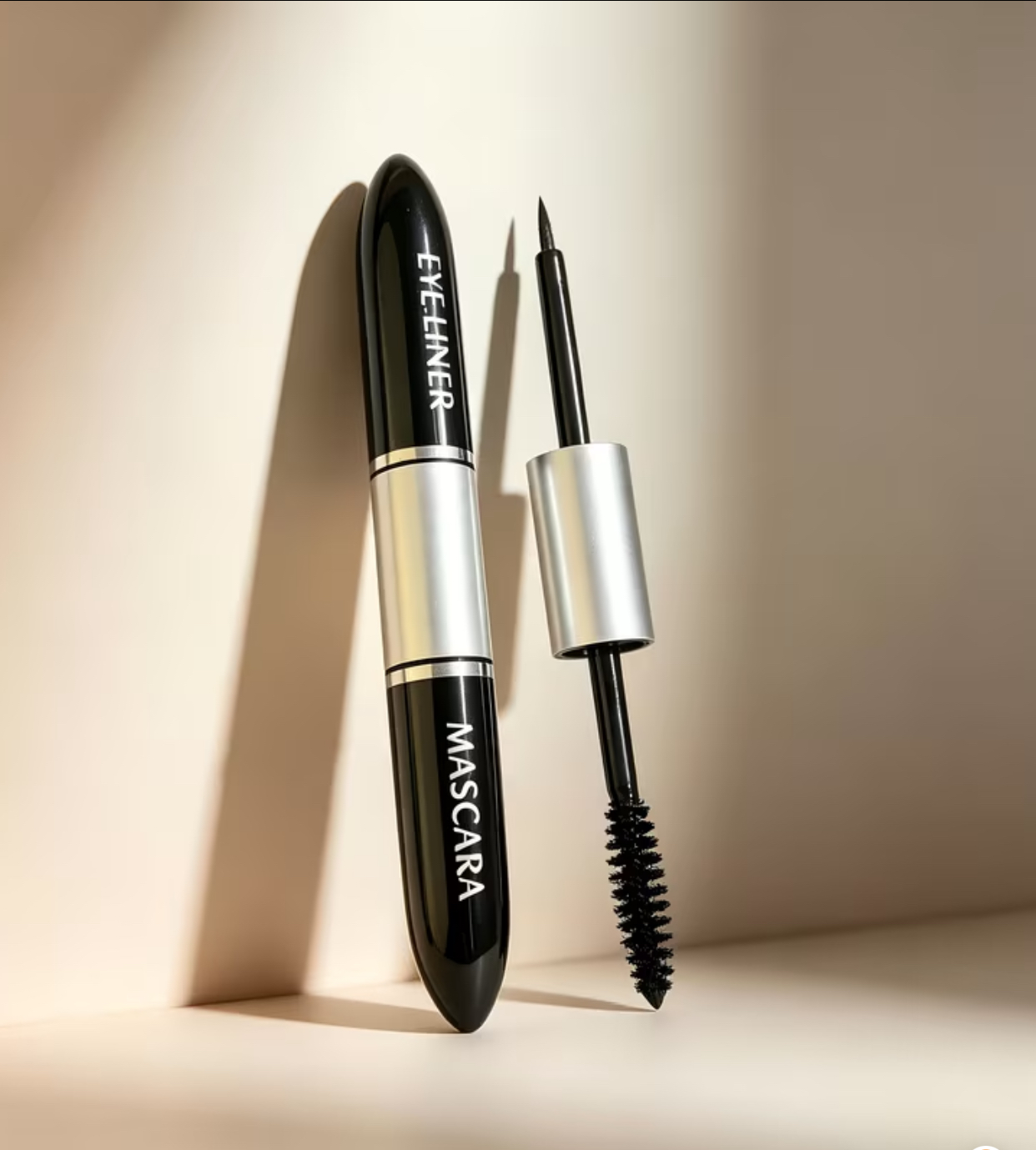 Dual-Ended 2-in-1 Eyeliner & Mascara Wand – Smudge-Proof Precision Eye Makeup Duo