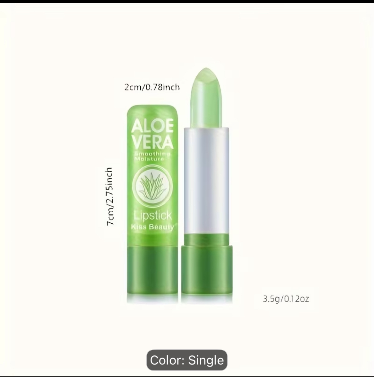 Kiss Bèauty Aloe Vera Magic Lipstick – 1-Piece Smoothing Moisture Color-Changing 3