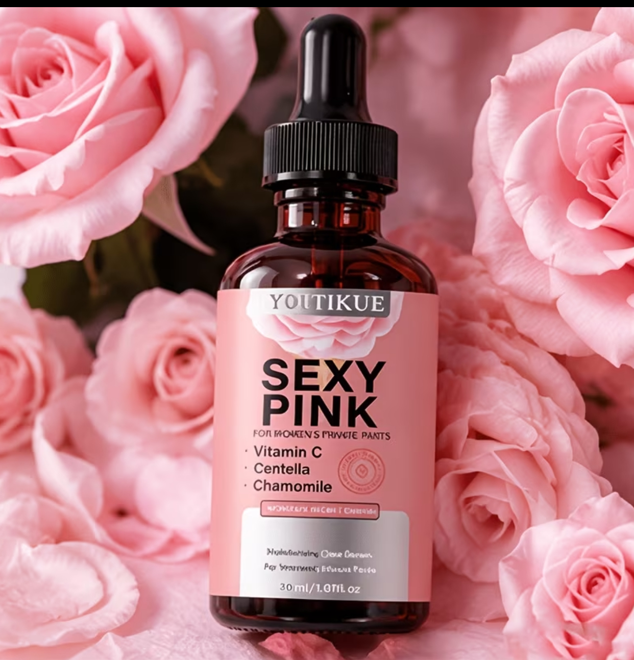 YOUTIKUE Sexy Pink Hydrating Serum – 30ml Vitamin C & Centella Personal Care Oil