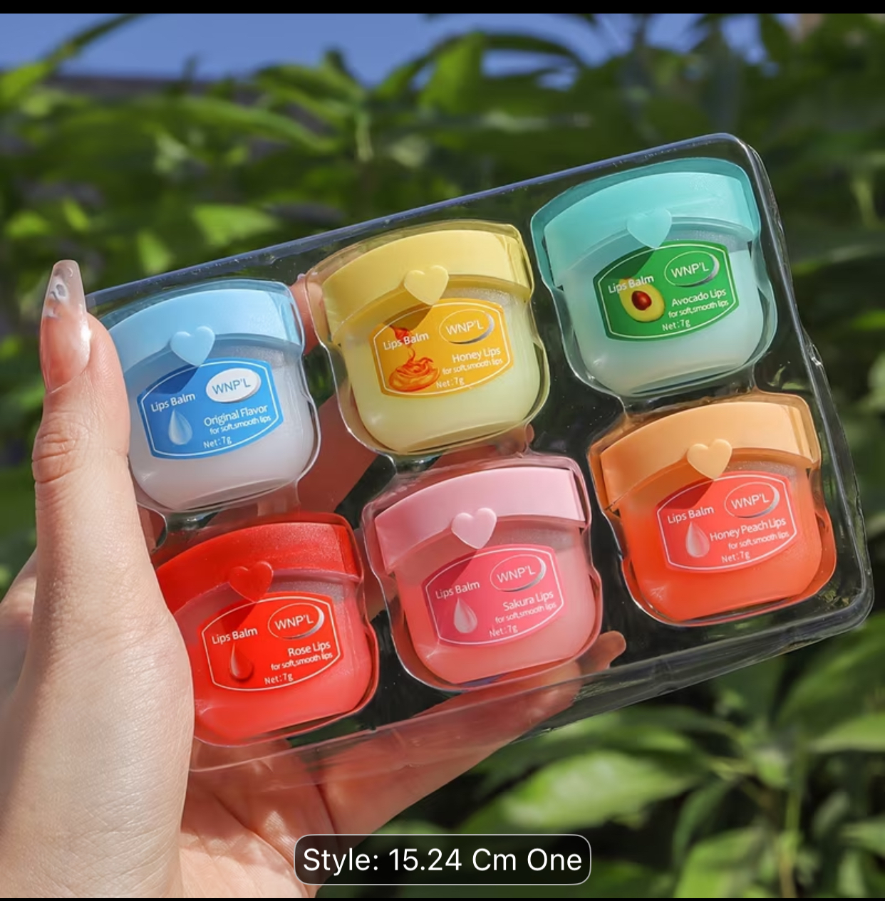 WNP'L Variety Jelly Lip Balm Set – 6-Piece Moisturizing Fruit & Botanical Jar Pack 2