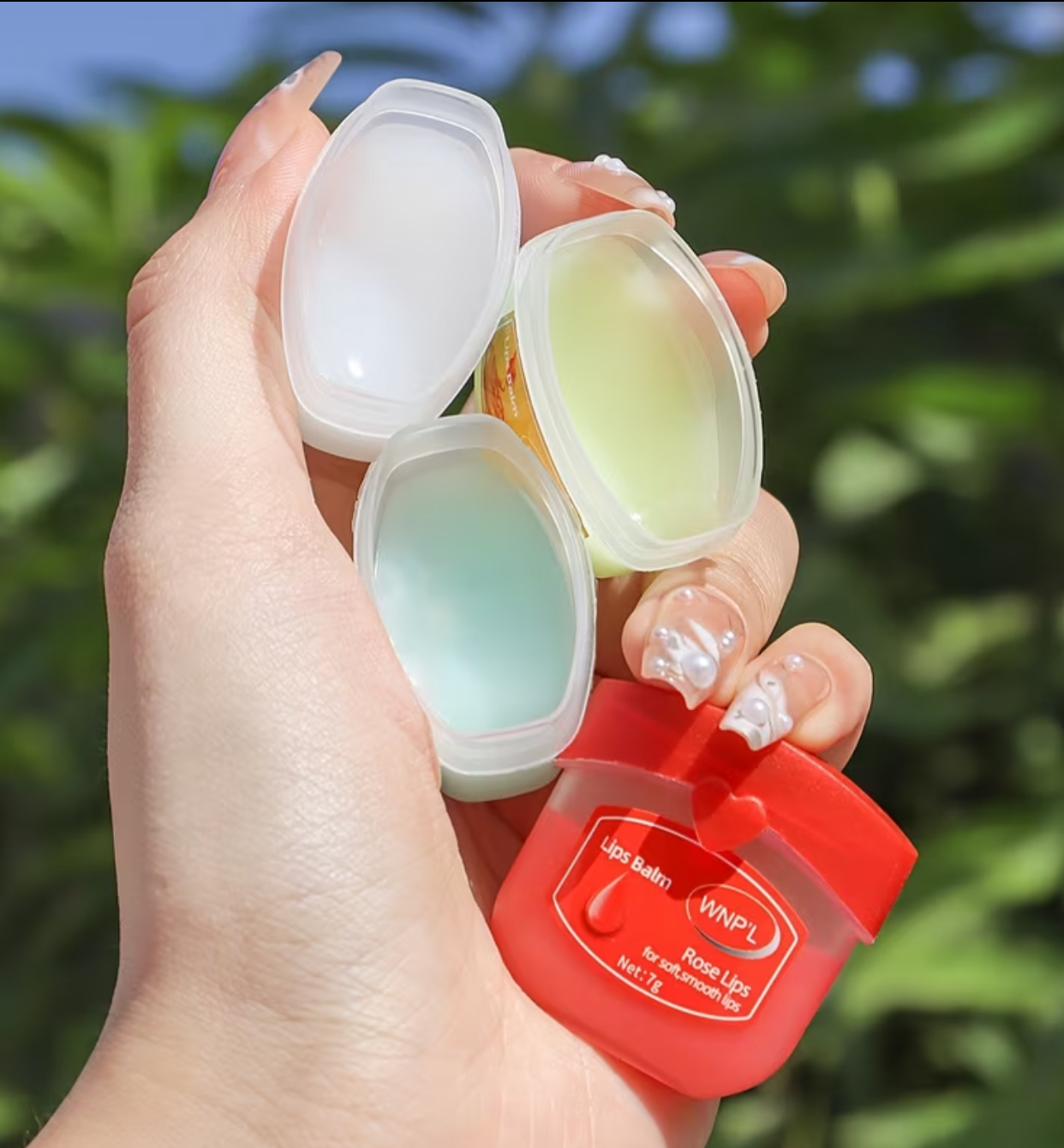 WNP'L Variety Jelly Lip Balm Set – 6-Piece Moisturizing Fruit & Botanical Jar Pack 3