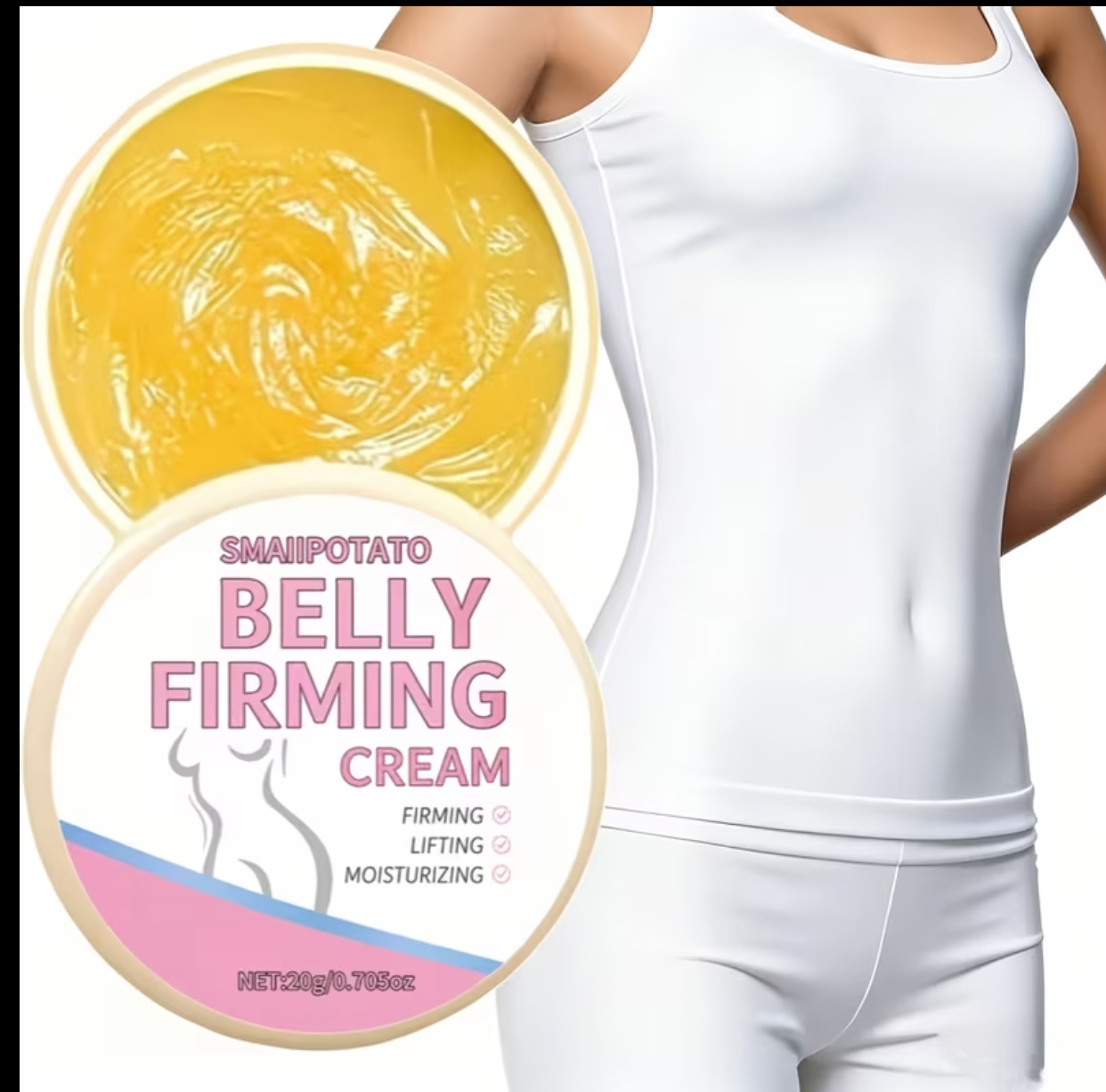 SMAIIPOTATO Belly Firming Cream – 20g Targeted Elasticity & Lifting Body Treatment
