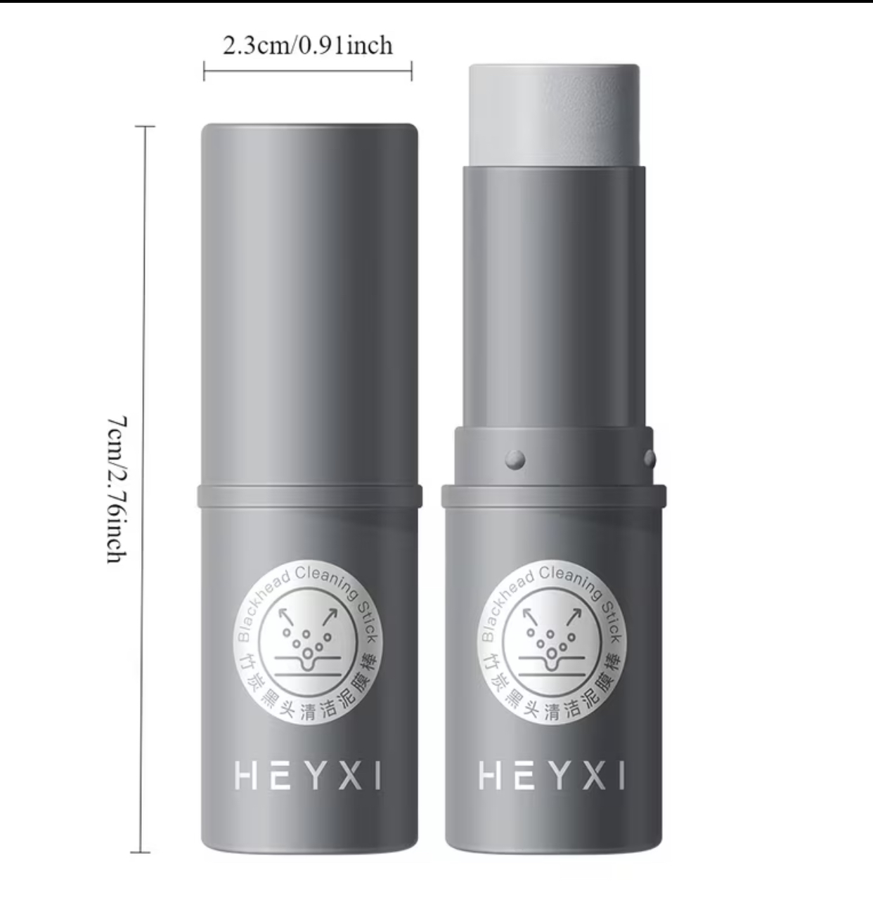 HEYXI Charcoal Blackhead Cleaning Mask Stick – Deep Pore Purifying and Dirt Removing Clay Mud Mask for Refreshed and Smooth Skin 3
