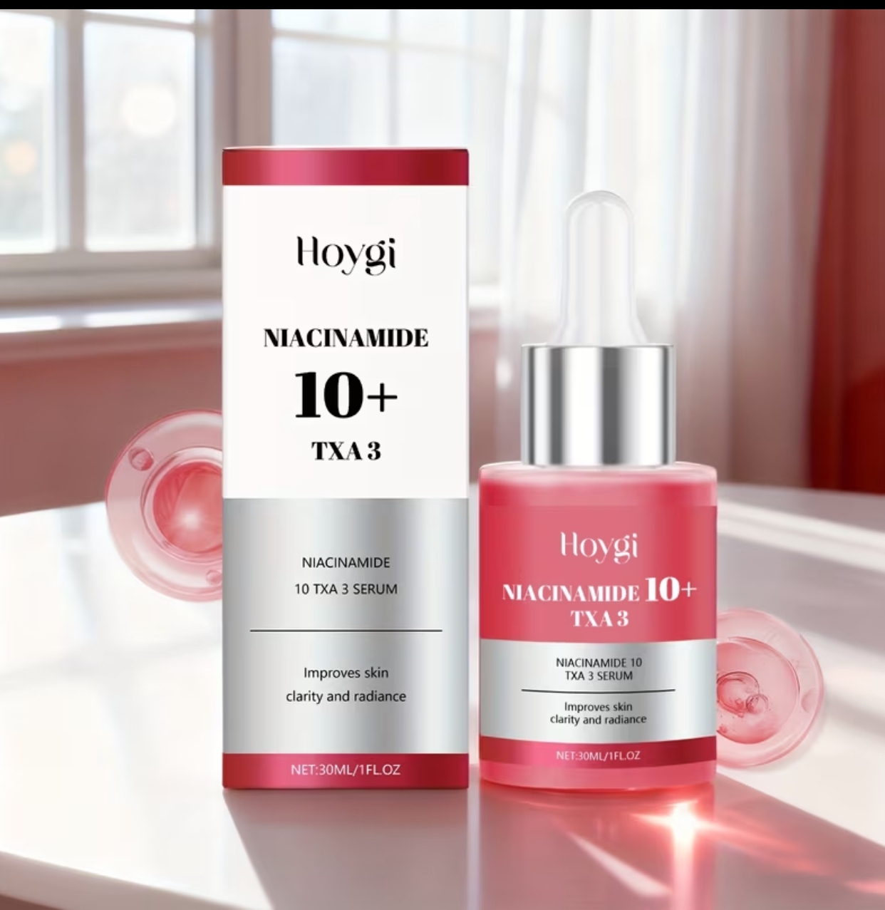 Hoygi Niacinamide 10+ TXA 3 Skin Clarity and Radiance Serum – Advanced Brightening and Dark Spot Correcting Facial Treatment (30ml)