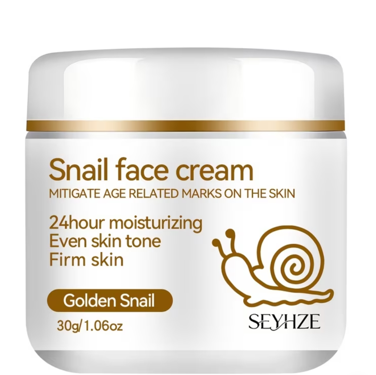 Golden Snail Face Cream – 24-Hour Anti-Aging Moisturizer for Firming, Evening Skin Tone, and Mitigating Age Marks (30g)