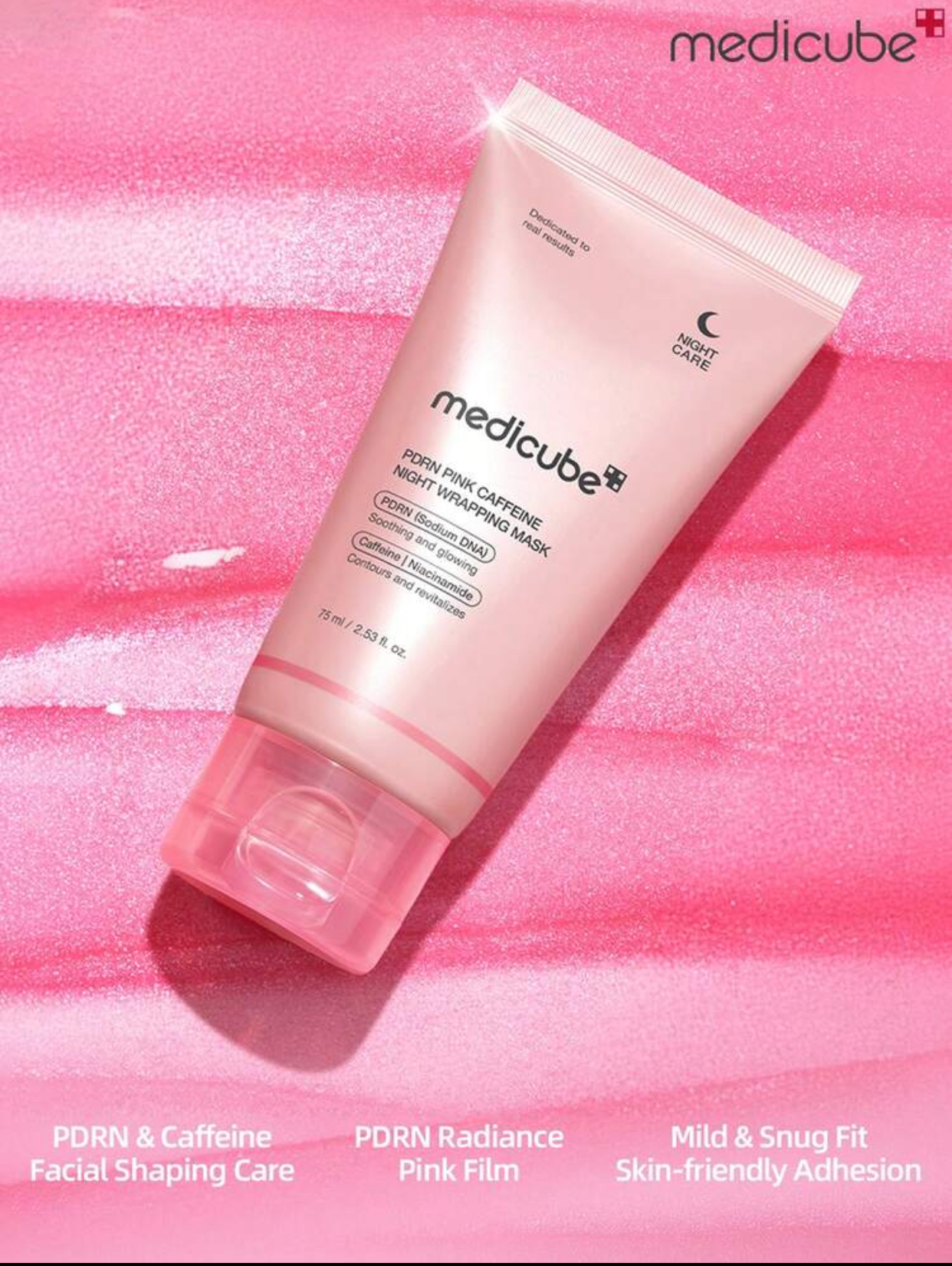 MEDICUBE PDRN Pink Caffeine Night Wrapping Mask 2