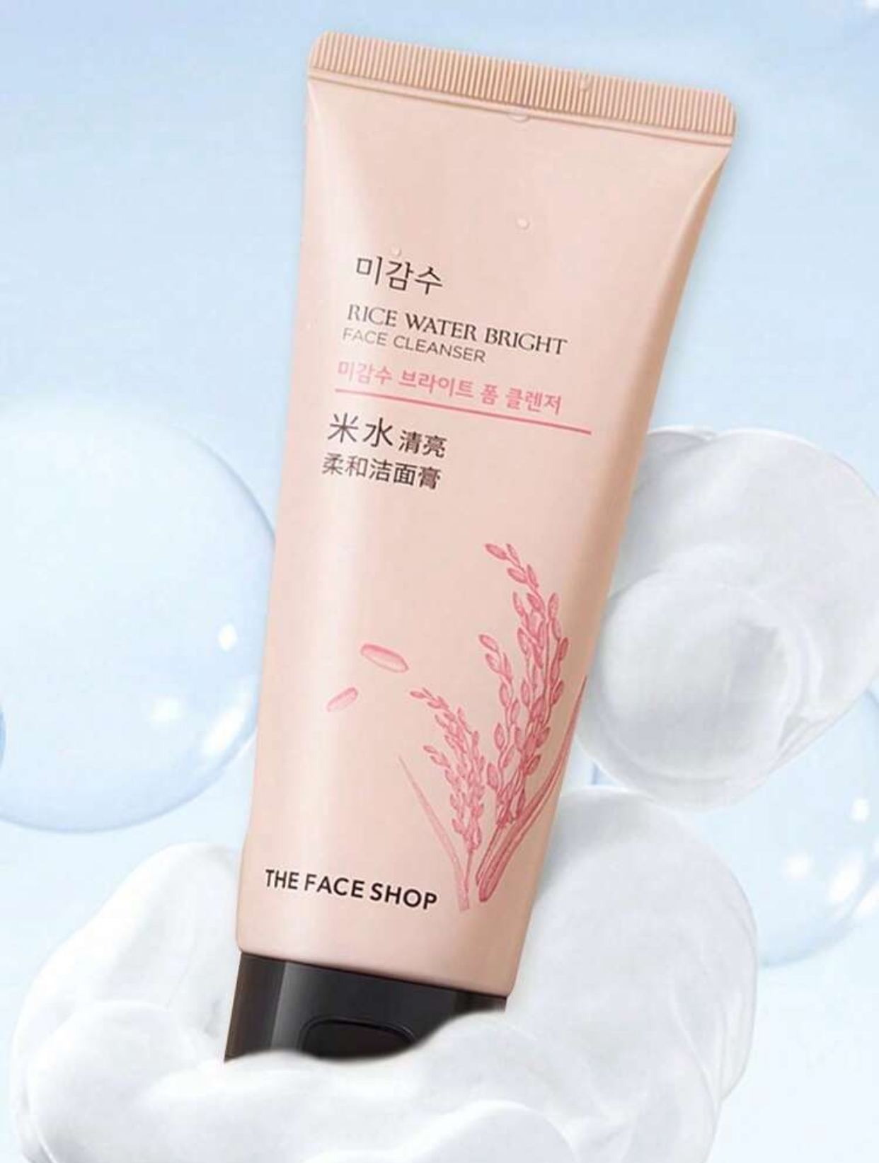 THE FACE SHOP Rice Water Bright Face Cleanser 3